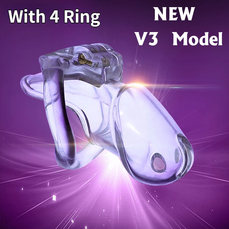 Penis Chastity Cage Chastity Lock Sex Toy Chastity Cage Accessory Penis Cock Ring HT V3 Male Chastity Cage 4 Sizes Penis Rings Super Small Cock Cage Chastity Belt Adults Dick Lock Sex Toys Gay