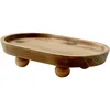 Small Wooden Riser Wooden Pedestal for Display Tray Display Riser for Entry Table Farmhouse Kitchen Tabletop Centerpieces 1