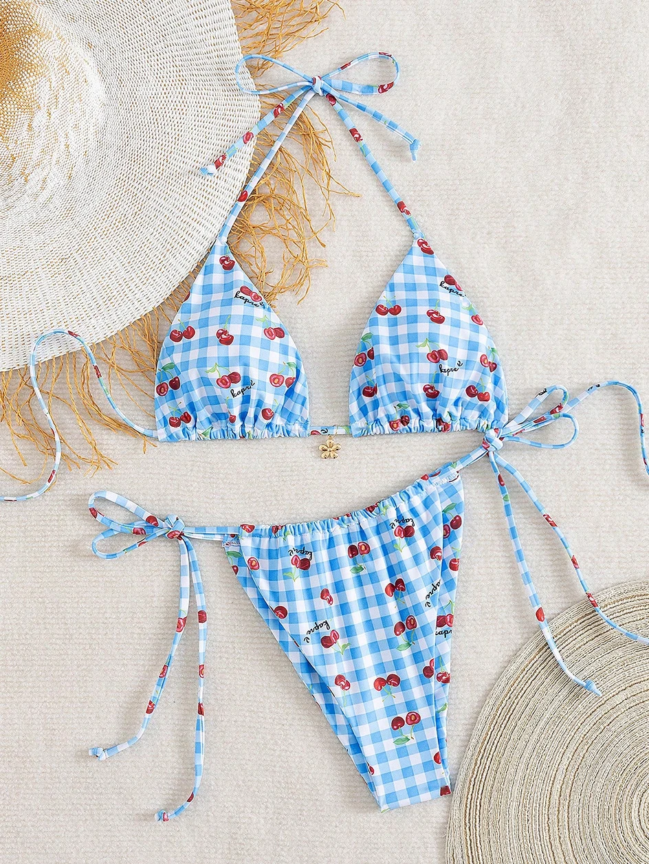 Costume da bagno donna micro bikini - Dettaglio stampa