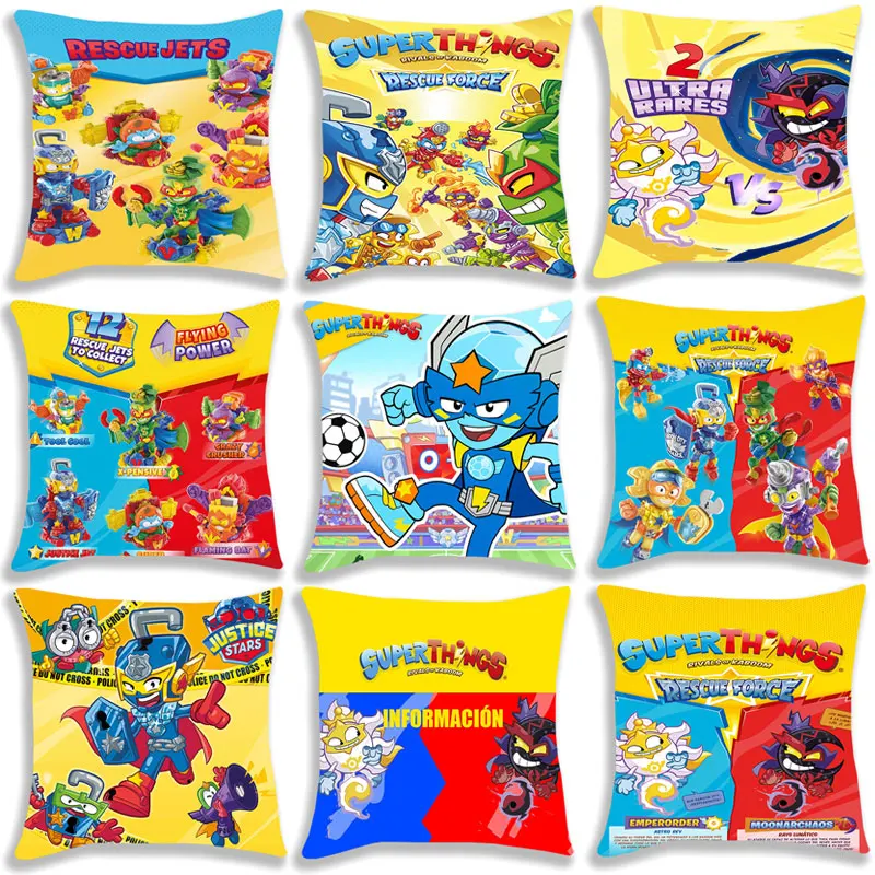 Superzings Series 10 Pillow Case New Cute Cartoon Pillowcase Cushion Cover Sofa Bedding Home Decorative Pillowcase For Children