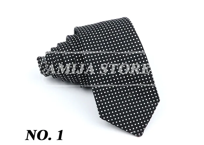 Baumwolle Herren Krawatte mit Punkten, klassische schmale Krawatte für Männer, Rot, Rosa, Schwarz, Weiß, Hochzeit, Party, Mode, lässig, Mann, Business-Krawatte, Geschenk – Detail 4