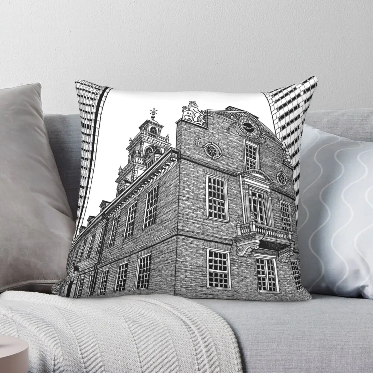 

Бостонская старомодная искусственная Полиэстеровая льняная бархатная креативная Декоративная Подушка на молнии чехол для автомобильной подушки