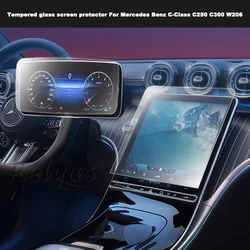 Premium Tempered Glass Screen Protector for 11.9 - inch Car GPS Navigation and Dashboard (1 Set)