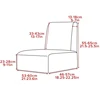 Elastic Fat Single Sofa Cover Fat Chair Protective Cover Washable Armless Stretch Chair Sofa Solid Color Short Back Chair 2