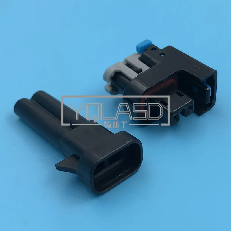 1 Set 2 Way AC Assembly Auto EV6 Injector Socket Automobile Cable Connector For Car 15326181 15411633