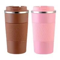 Leak-proof Coffee Cup with Lid 380ml Coffee Tumbler Stainless Steel Insulated Coffee Travel Mug with Leakproof for Hot for Men 5