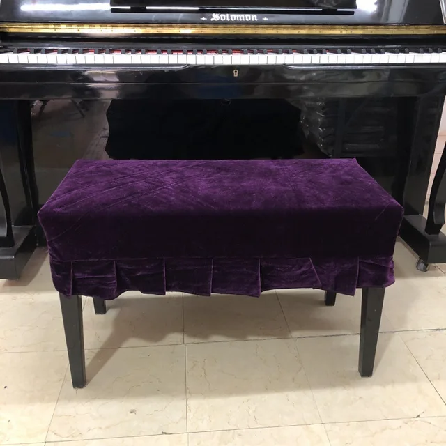 고품질 골든 벨벳으로 만들어진 멀티 컬러 피아노 슈툴 커버