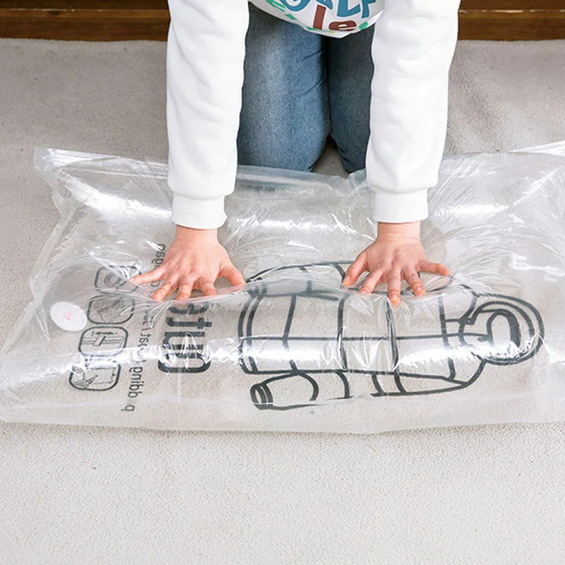 Hängende Vakuum beutel zur Aufbewahrung von Mantel Kleidung Daunen jacken Kleidung Aufbewahrung hülle platzsparende Garderobe Kleidung Organizer Tasche – Detail 6