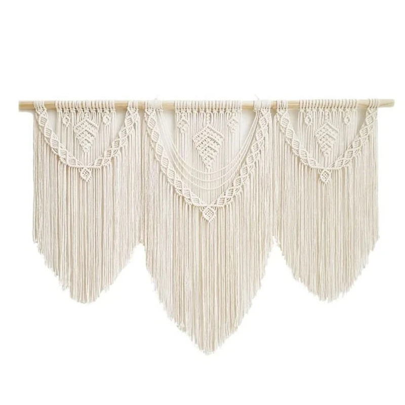 

AT35 Macrame Wall Hanging -Boho Tapestry Macrame Wall Decor Art- Chic Bohemian Handmade Woven Tapestry Decoration