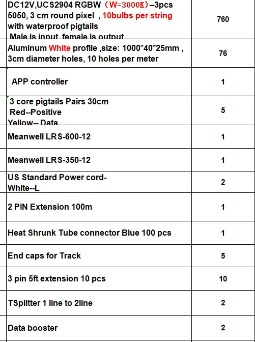 12V RGBWW-10pucks