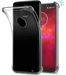 Shockproof Clear Soft TPU Back Cover Armor Case - Moto G41 4G (Transparent)
