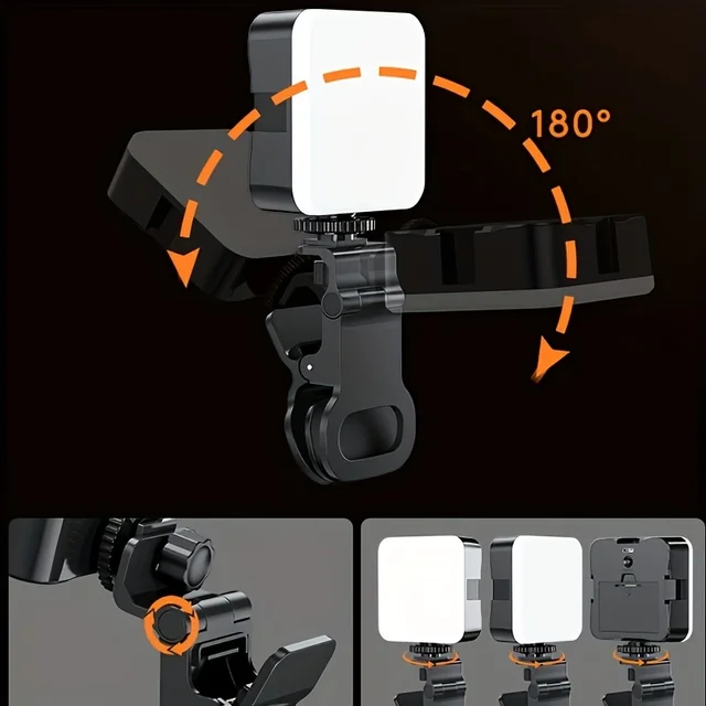Multi-purpose Mobile Fill Light Portable Mini Clip-on Fill Light ﻿USB Charging,10 Brightness Modes For The Sake of Beauty 2