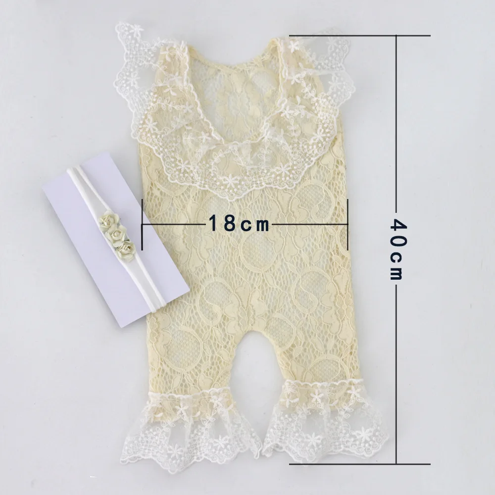 Accessorio per fotografia neonato Articolo Set di abbigliamento Accessori per costumi di nascita per bambini femminili Articoli Pagliaccetto per neonati per le nuove persone che cadono - immagine 4