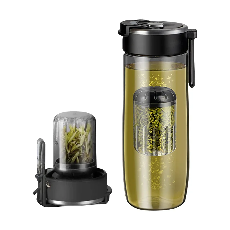 Tritan Magnetic Elastic Tea Cup, High Temperature Resistant Tea Separation Cup, Men's Large Capacity Sports Portable Cup