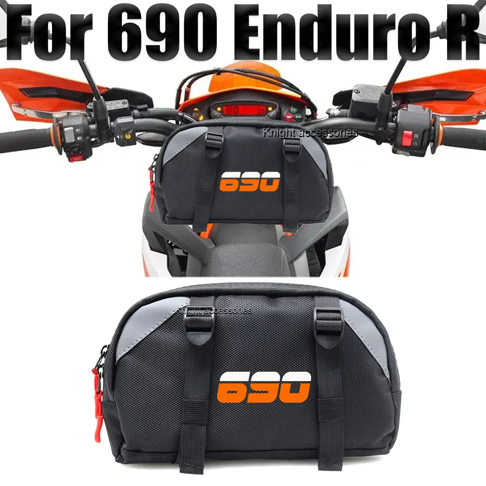 Borsa porta attrezzi impermeabile e antipolvere per moto 690 Enduro R, comoda borsa da manubrio da viaggio
