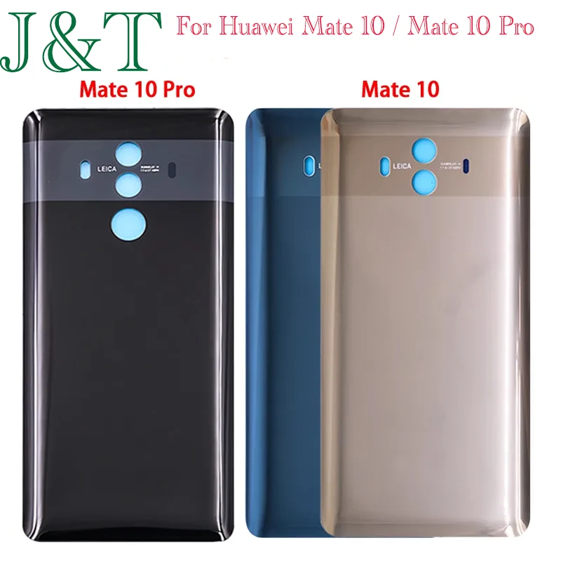 Nuovo per Huawei Mate 10 / Mate 10 Pro coperchio posteriore della batteria pannello in vetro 3D Mate10 porta posteriore custodia della batteria adesivo sostituire