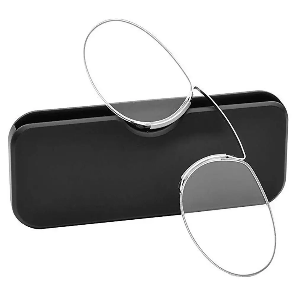 Mini Lazy Glasses Reading Glasses Magnifying Nose Clip Nose Rack Legless Portable Presbyopic Men Women