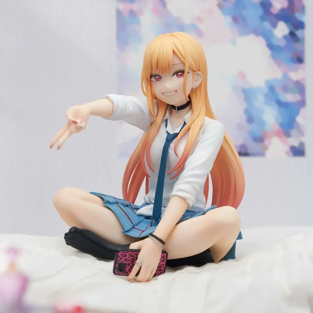 Neu auf Lager: Anime-Figur Kitagawa Marin aus My Dress-Up Darling, sitzende Statue, Sammlerstück, Schreibtischdekoration, Geschenk – Detail 1
