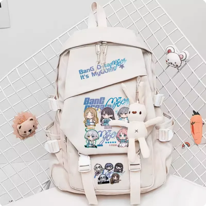 Anime BanG Dream! It's MyGO Big Capacity Girls Backpack Travel Bag Boy Teenager Schoolbag Student Rucksack