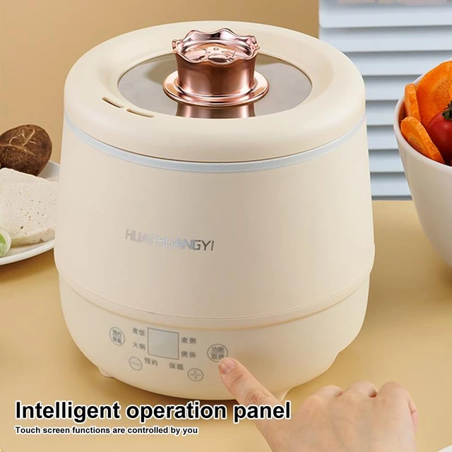 Mini Rice Cooker Portable Non Stick Single Serve Rice Tiny Maker home  kitchen Pressure Cooker Soups Grains Oatmeal maker tool - AliExpress