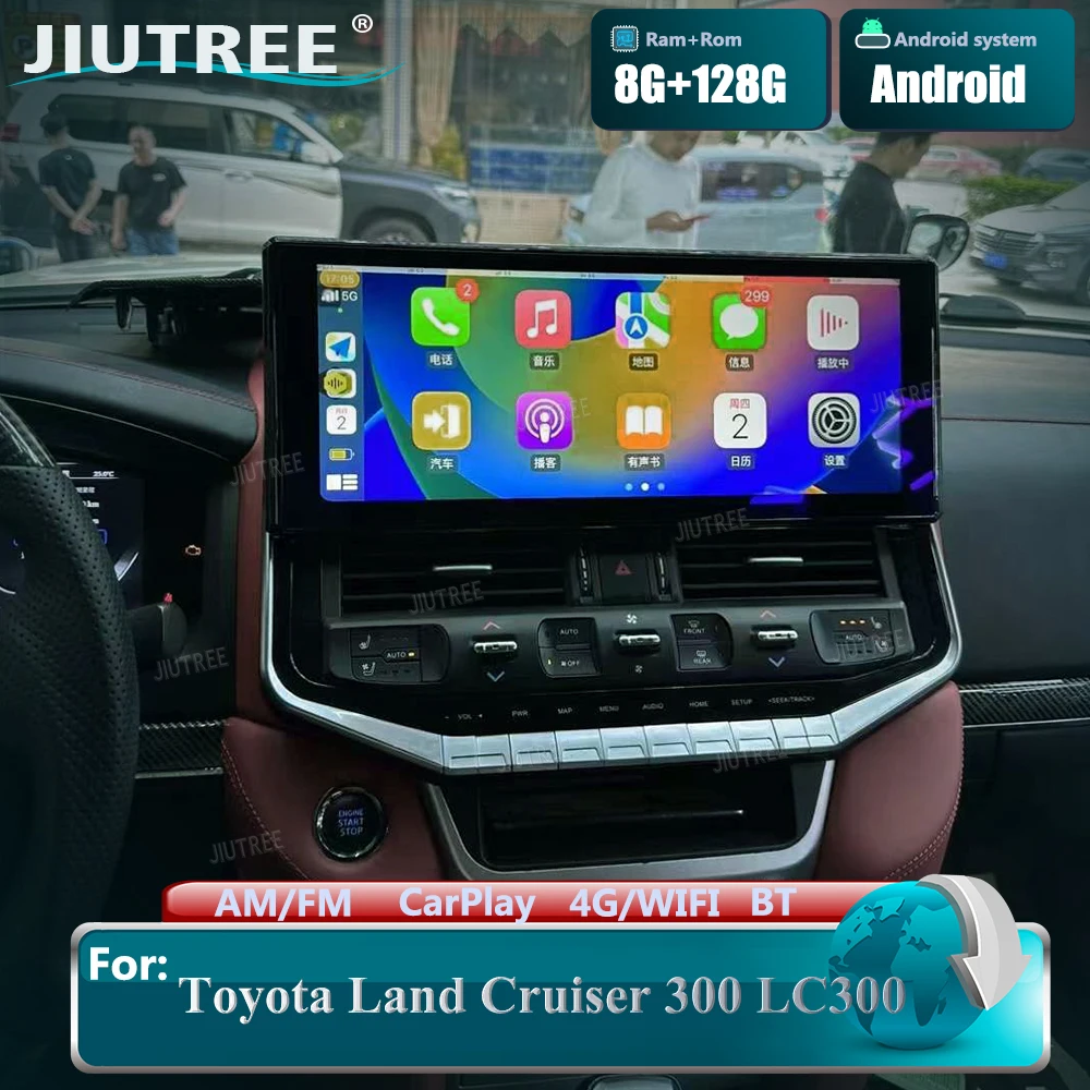 

16.3 Inch Car Radio For Toyota Cruiser LC200 Upgraded For Land Cruiser 300 LC300 2021 2022 2023 Multimedia Player Radio GPS Navi