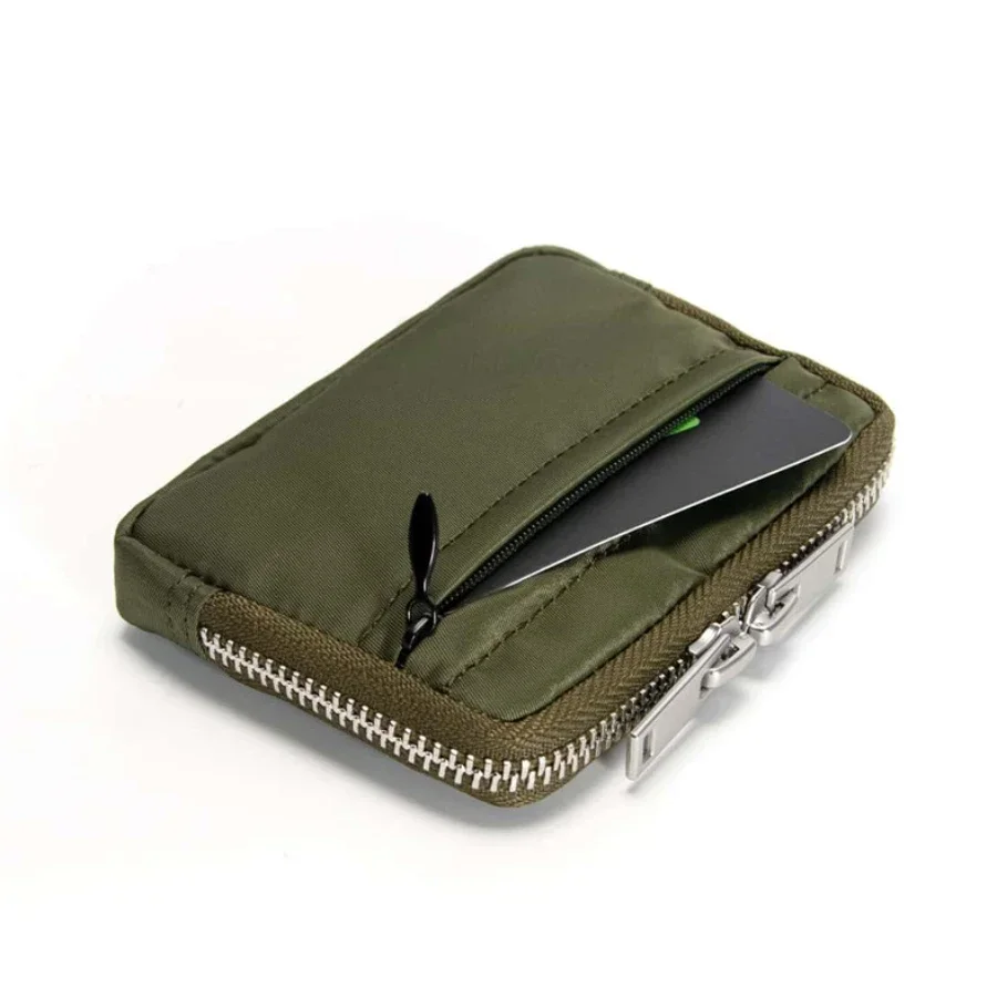Japanese Men Wallet Earbuds Storage Bag Credit Card Holder Case Boys Girls Journey Bank Card Organizer Zipper Coin Purse