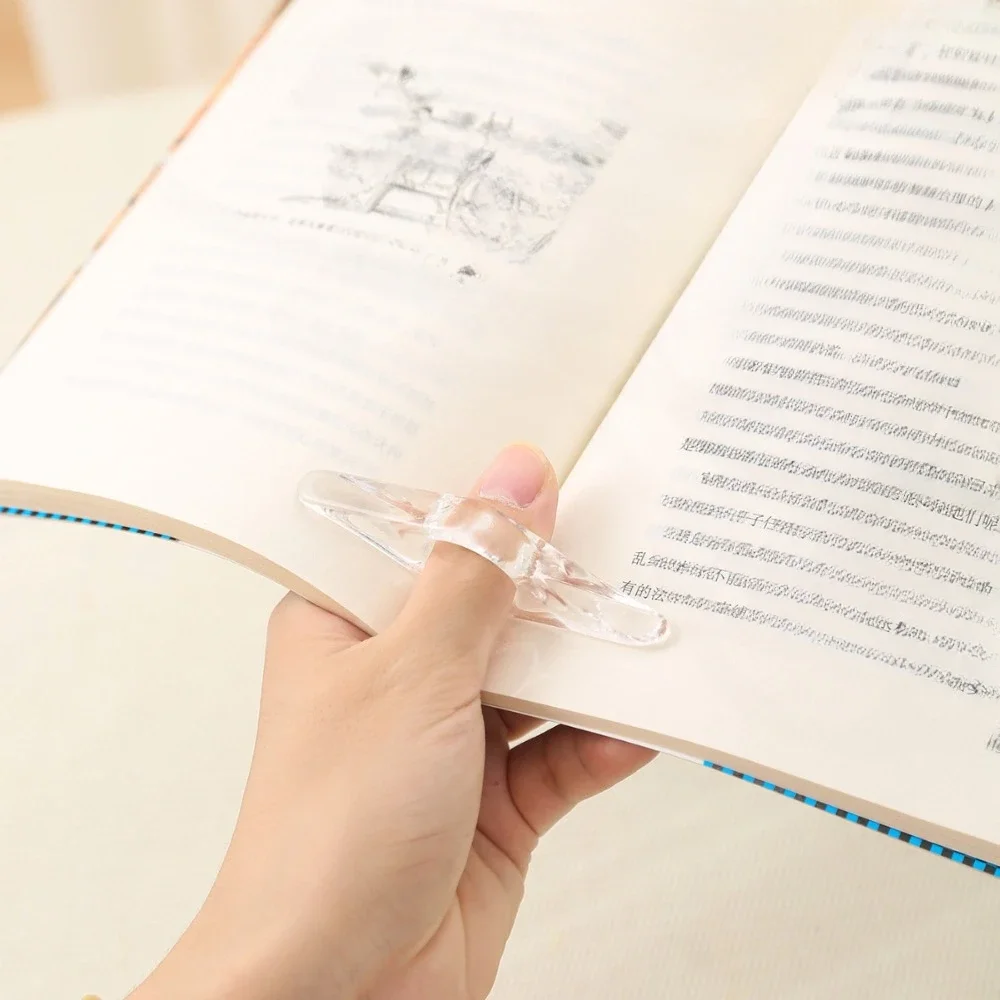 1PC Reading Ring Resin Thumb Book Hold Acrylic Press Bookmark Press Book Reading Aid Book Reader Accessories bookmarks for books