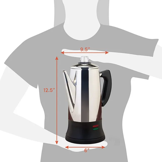 Stainless Steel Electric Coffee Percolator 6