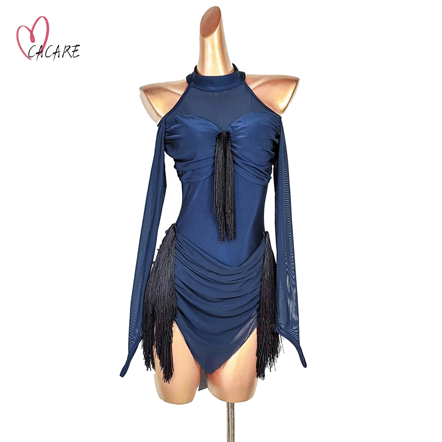 

2024 Sexy Latin Dance Dress Suit Women Girls Stage Costume Competition Fringe Samba Female Party Dresses Latino Clothes 1470