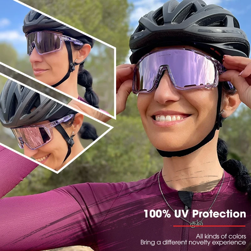 KAPVOE Lunette De Cyclisme Polarisées Homme Femme Lunette VTT