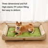 Large Cat Sofa Mat Full Filling All Seasons Comfortable Waterproof Square Medium Dog Bed Color-blocking Small Dog Kennel House 2