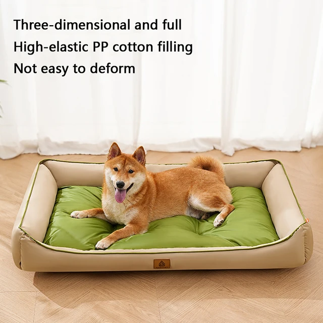 Large Cat Sofa Mat Full Filling All Seasons Comfortable Waterproof Square Medium Dog Bed Color-blocking Small Dog Kennel House 2