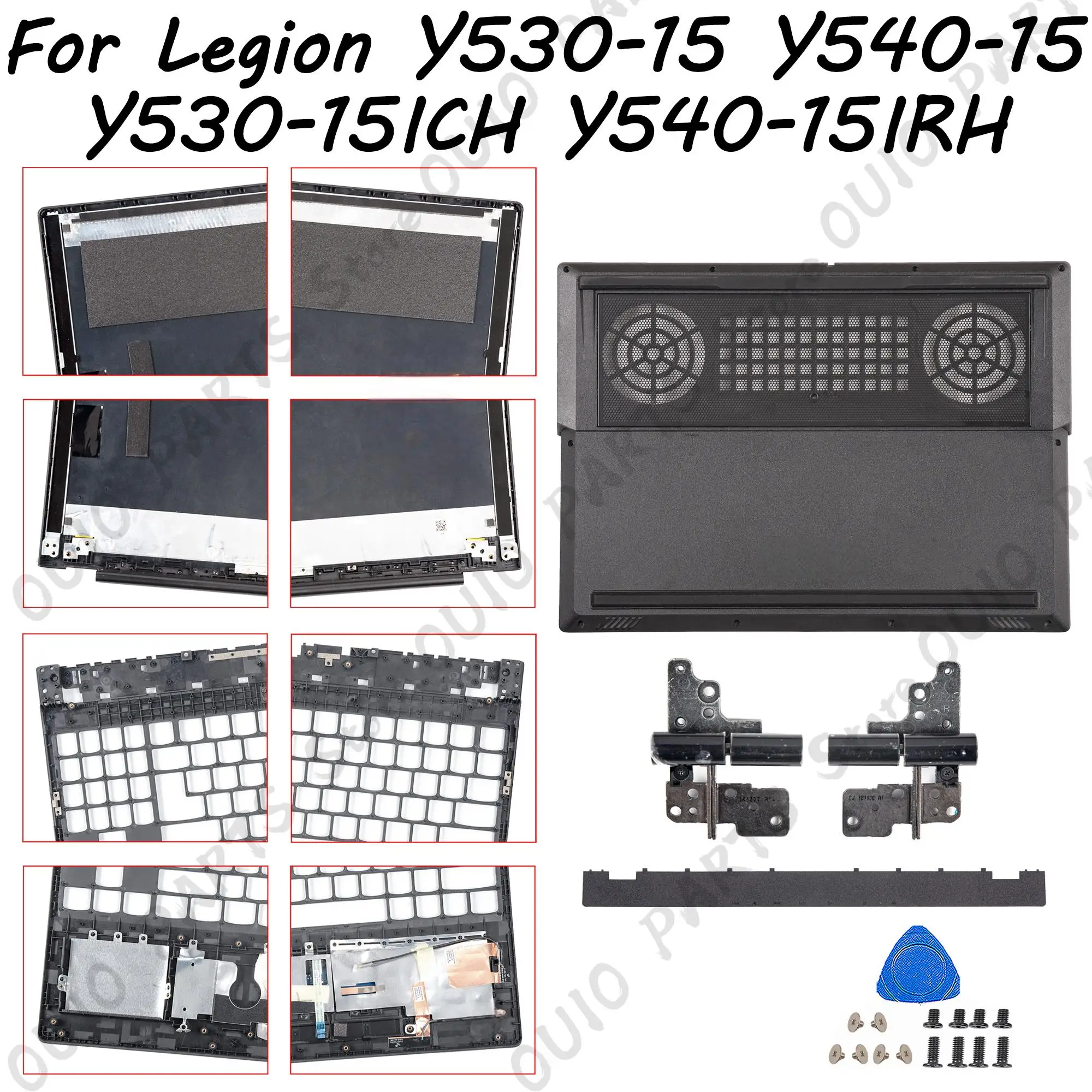 레기온 Y540-15 Y540-15IRH 81RJ 81SX 2019 Y530-15 2018 LCD 백 커버 베젤 팜레스트 바텀 FY521 부품 ..