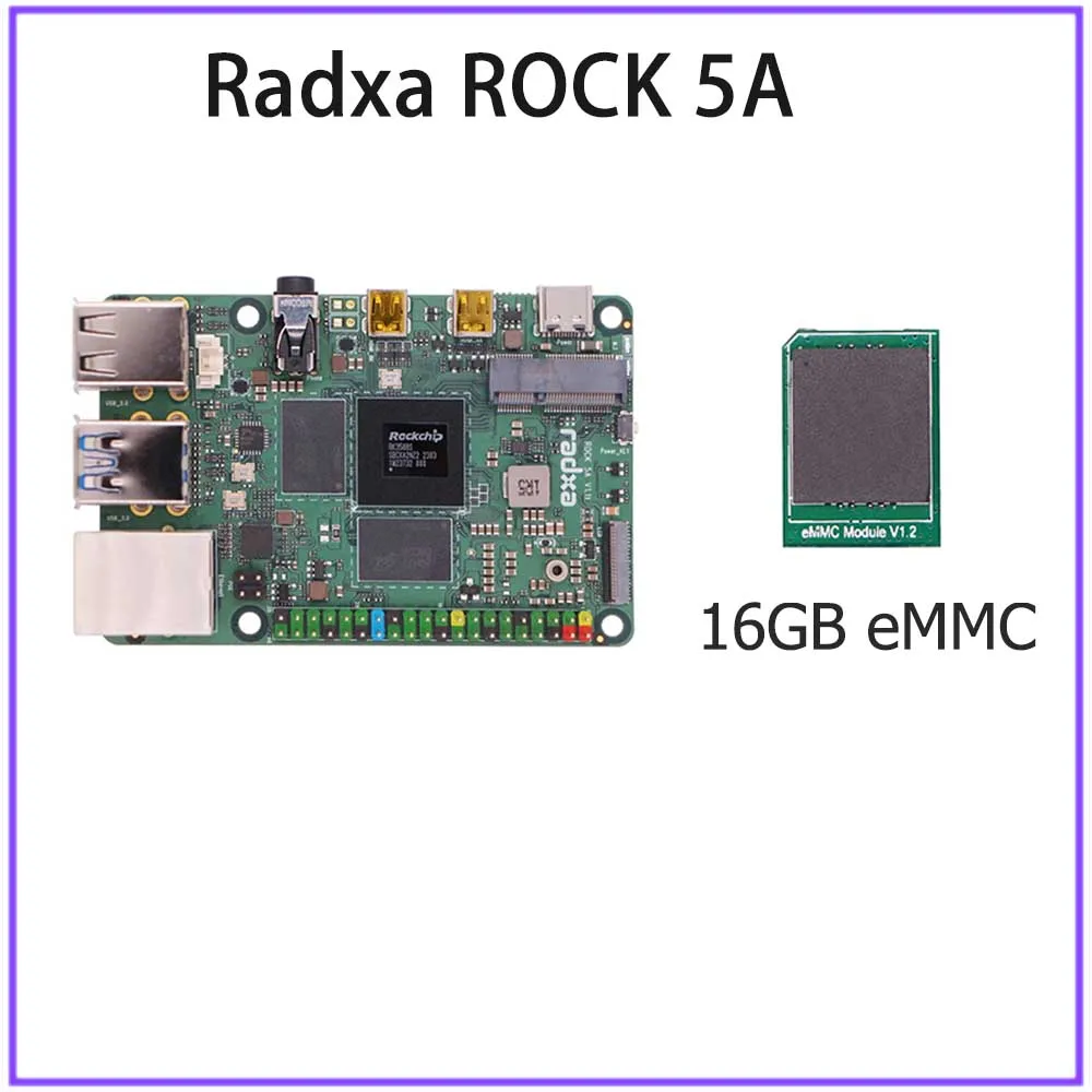 RADXA ROCK 5A 4GB 8GB 16GB 32GB RAM 8-Core 64 Bit RK3588S Single