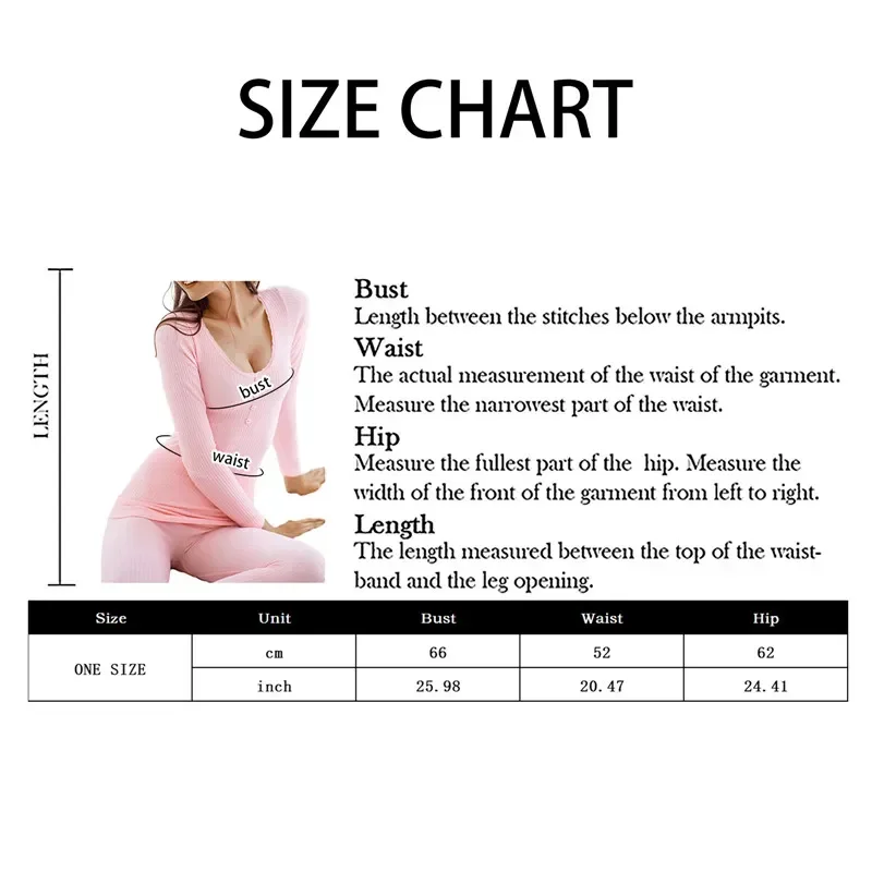 Seamless Women Thermal Underwear Long Sleeve Bottoming Top Long Johns Sleepwear 2pcs Set Winter Antibacterial Warm Clothing Suit