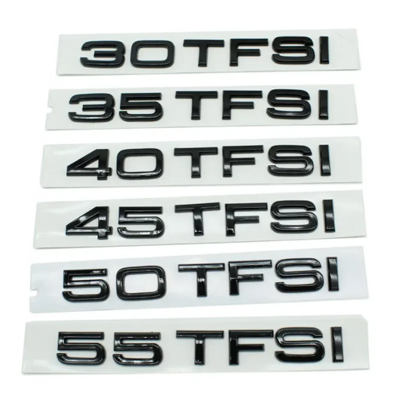 

30TFSI 35 40 45TFSI 50 55 TFSI label car stickers for Audi A3 A4 A6L A7 8 series refit rear trunk displacement logo decorate