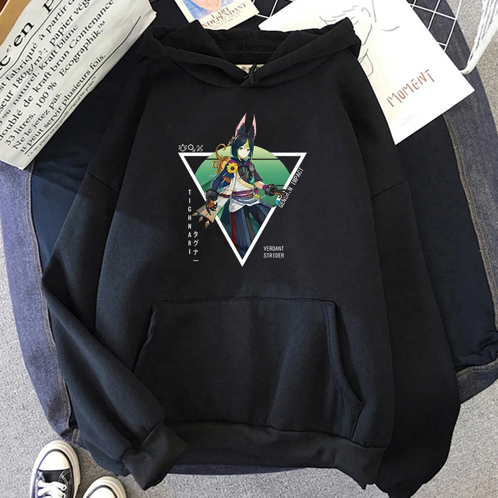 

Hot Game Graphic Men/Women Hoodie Tighnari Genshin Impact Sweatshirts Sudaderas Con Capucha Streetwear Autumn/Winter Warm Hoody