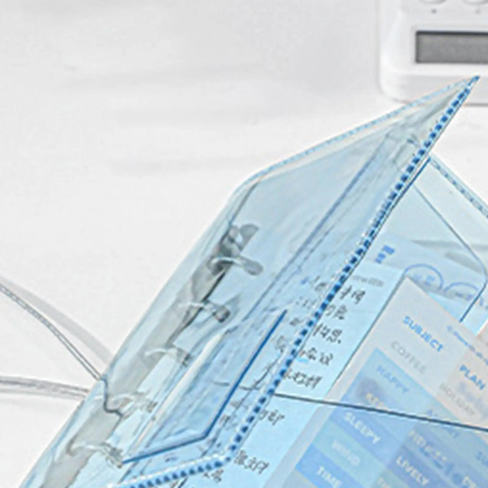 A7 Nachfüllbares Notizbuch Transparentes PVC Loseblatt-Notizbuch Dreifach Gefaltetes Akkordeon-Journal Ästhetischer Taschenplaner Notizbuch – Detail 11