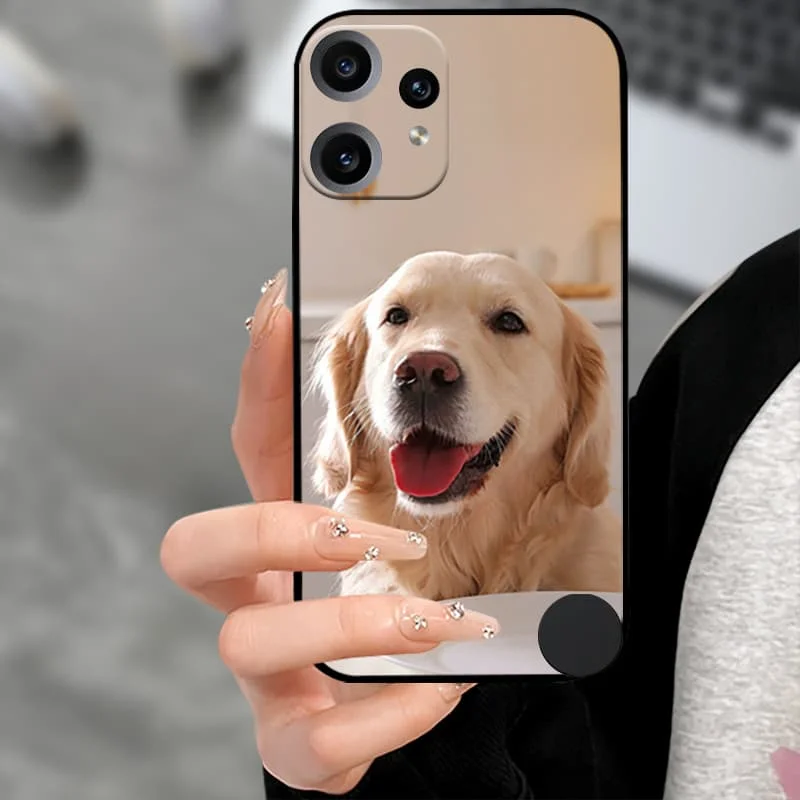 Premium Soft TPU Silicone Back Cover with Camera Protector - Black Bumper Case