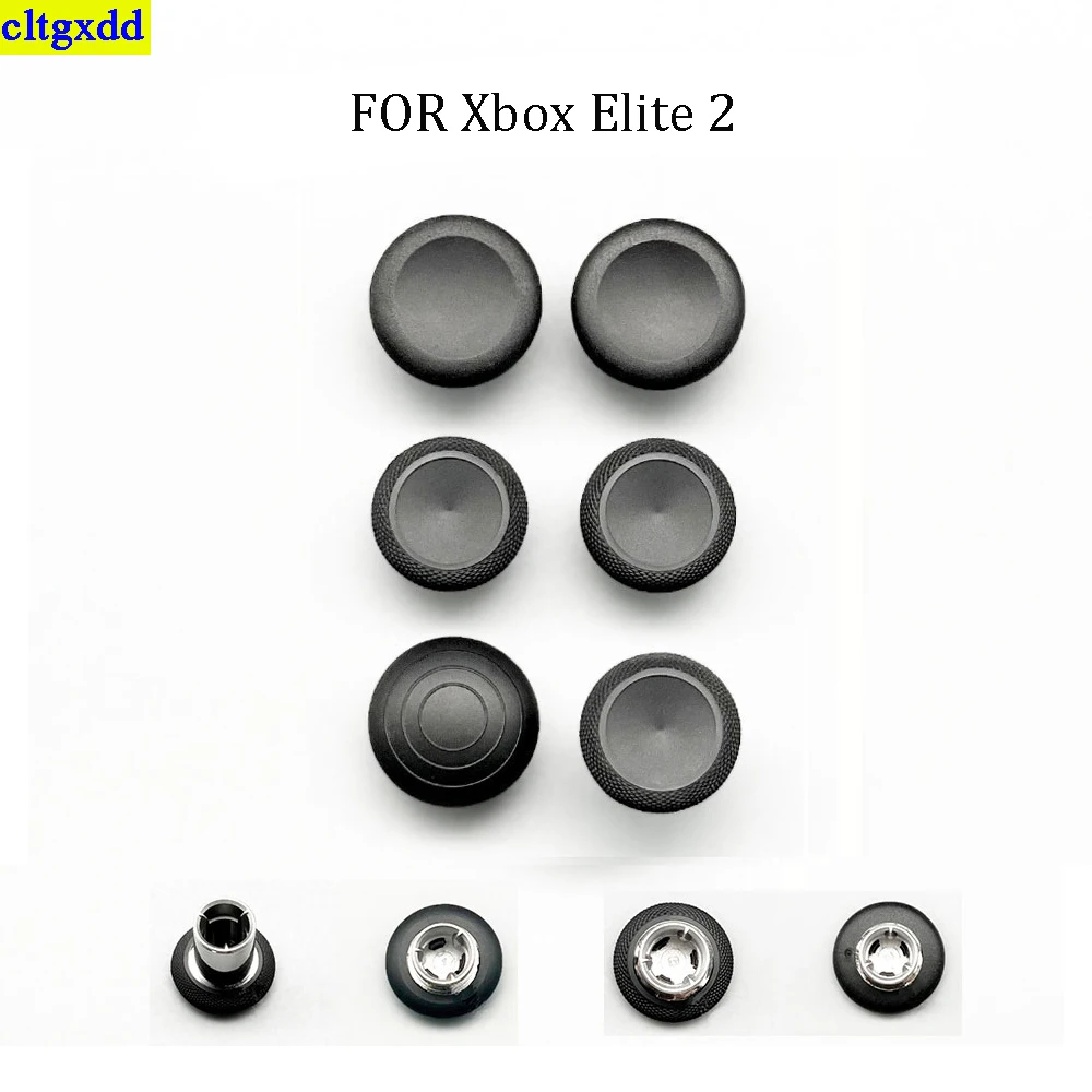 3D Original Mushroom Head For Xbox One Elite 2 Controller Metal New Rocker Cover Controller Spiral Pattern Rocker Cover Button