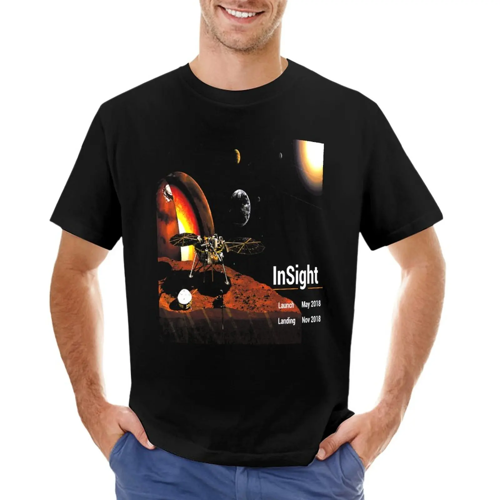 

Insight landed on mars T-Shirt new edition heavyweights men t shirts