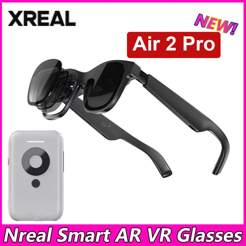 

XREAL Air 2 Pro Nreal Smart AR VR Glasses HD 130 Inches Space Giant Screen Private Cinema Portable 1080p View