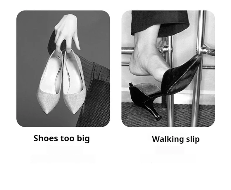 2pcs/4pcs Silicone Heel Pad Heel Sticker Heels Protector Adjust Size Adhesive Non-slip Shoe Pads Pain Relief Foot Care Inserts – Detail 4