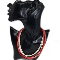 Collier de perles naturelles simples pour femmes, collier ras du cou Joker, cadeau d'amour de mariage, bijoux fantaisie, vente en gros, 4mm 3
