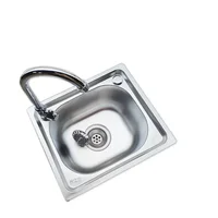 1.1mm Best Thickened Sink 304 Stainless Steel Kitchen Single Large Slot Set 2