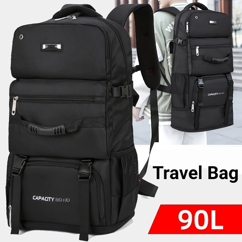 

90L 80L Travel Bag Large Capacity Climbing Backpack Men Women Outdoor Camping Luggage Bags Trekking Backpack Hiking Shoulder Bag