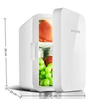 Mini réfrigérateur portable 8L, mini glacière à porte unique pour la maison, affichage numérique de la température, congélateur de voiture, réfrigérateur pour aliments et produits de beauté 6