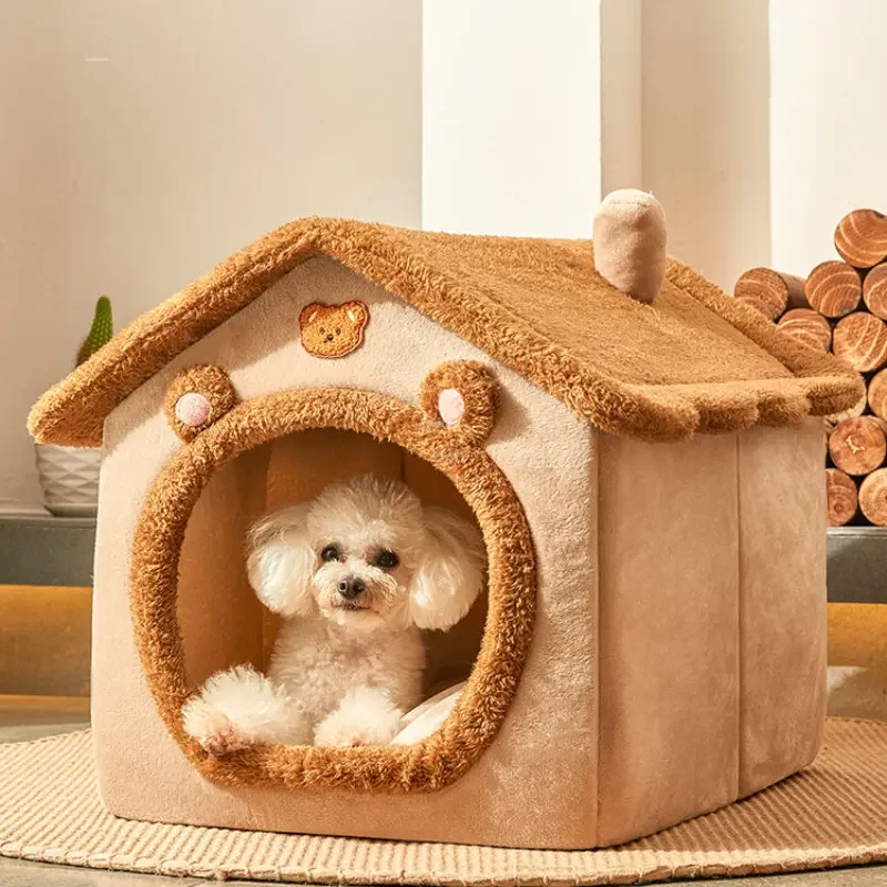 

Modern Designer Dog Kennels General House Type Houses Small Winter Warm Removable Washable Cat Kennel Pet Dog Supplies M