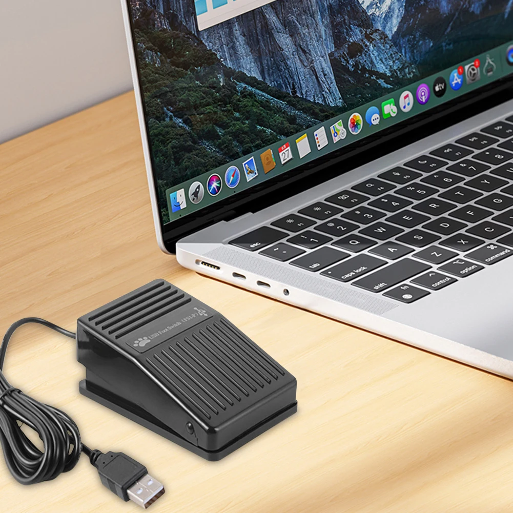 USB Pre-Program Keyboard Mouse Adapter Game Control Action HID PC USB Foot Switch Keyboard Pedal for Mouse PC Laptop