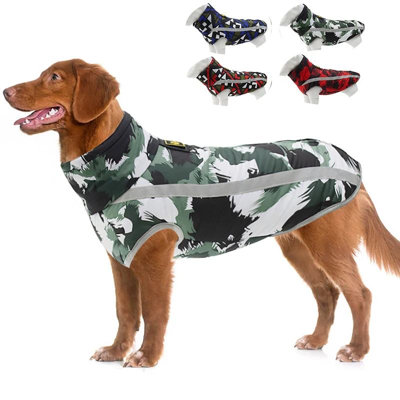Dogs big dog winter winter clothes ski-wear, reflective thermal dog jacket golden labrador huskies sheep